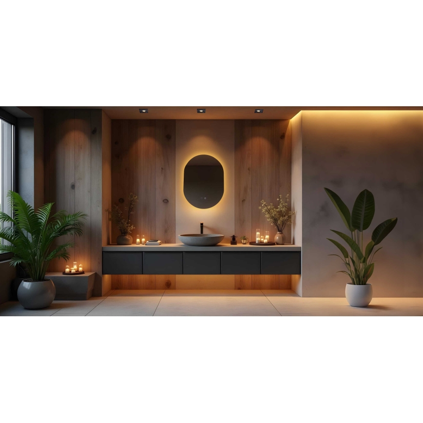 Zuma Line - LED Kütteelemendiga seinapeegel vannituppa, tagatulega LED/24W/230V 3000/4000/6000K 70x50 cm IP44