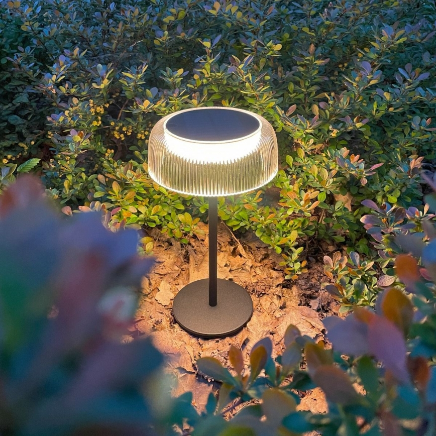 Zuma Line - LED Hämardatav päikesepaneeliga laetav laualamp LED/2,5W/2000 mAh IP44 must