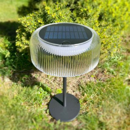 Zuma Line - LED Hämardatav päikesepaneeliga laetav laualamp LED/2,5W/2000 mAh IP44 must