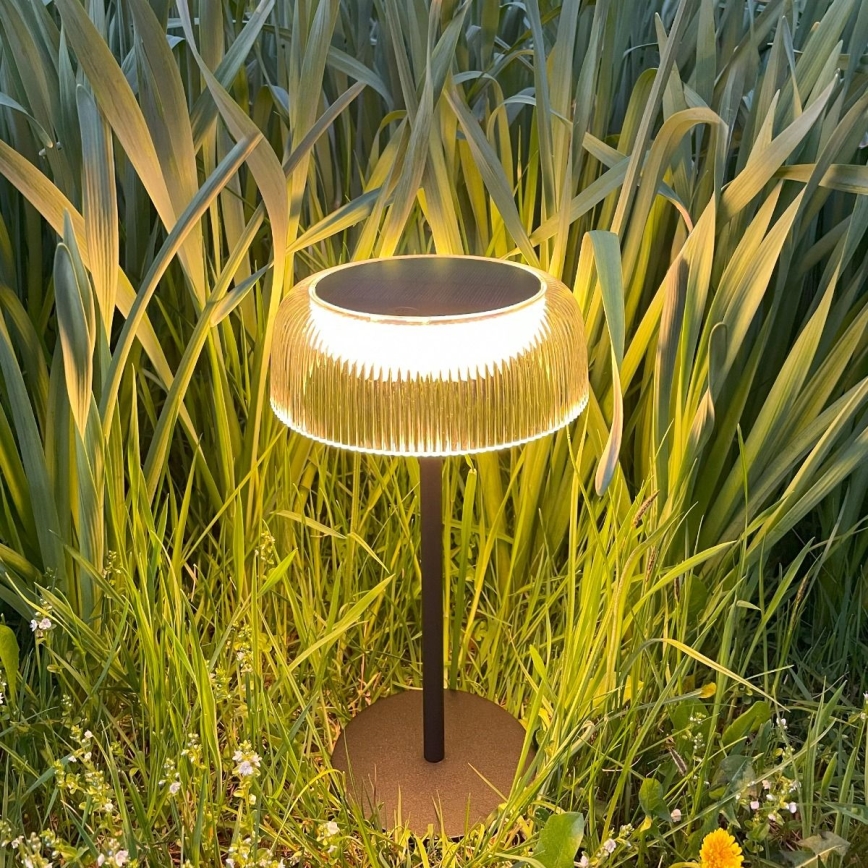 Zuma Line - LED Hämardatav päikesepaneeliga laetav laualamp LED/2,5W/2000 mAh IP44 must