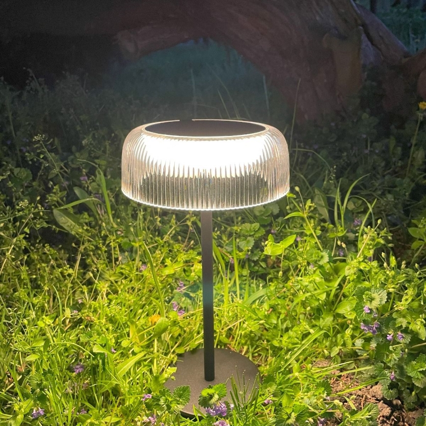 Zuma Line - LED Hämardatav päikesepaneeliga laetav laualamp LED/2,5W/2000 mAh IP44 must