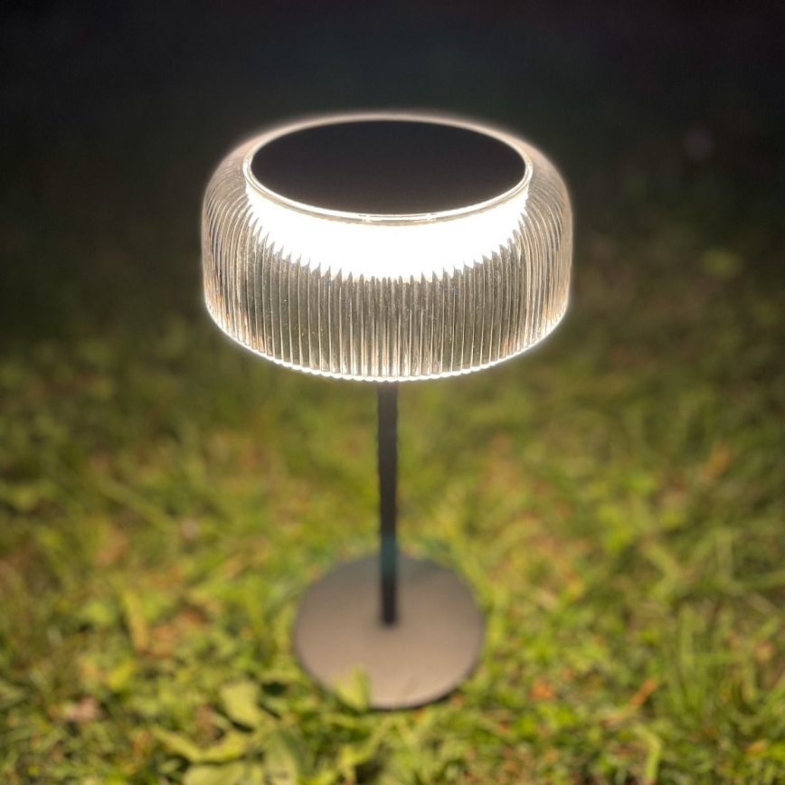 Zuma Line - LED Hämardatav päikesepaneeliga laetav laualamp LED/2,5W/2000 mAh IP44 must