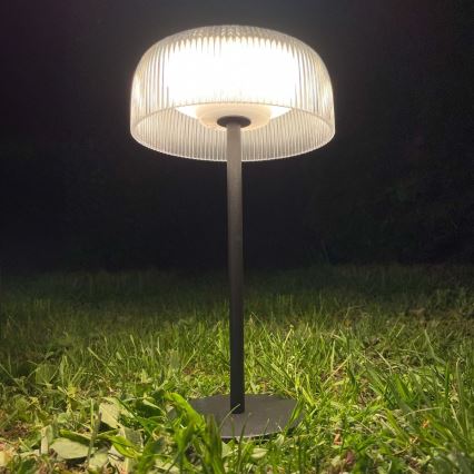 Zuma Line - LED Hämardatav päikesepaneeliga laetav laualamp LED/2,5W/2000 mAh IP44 must