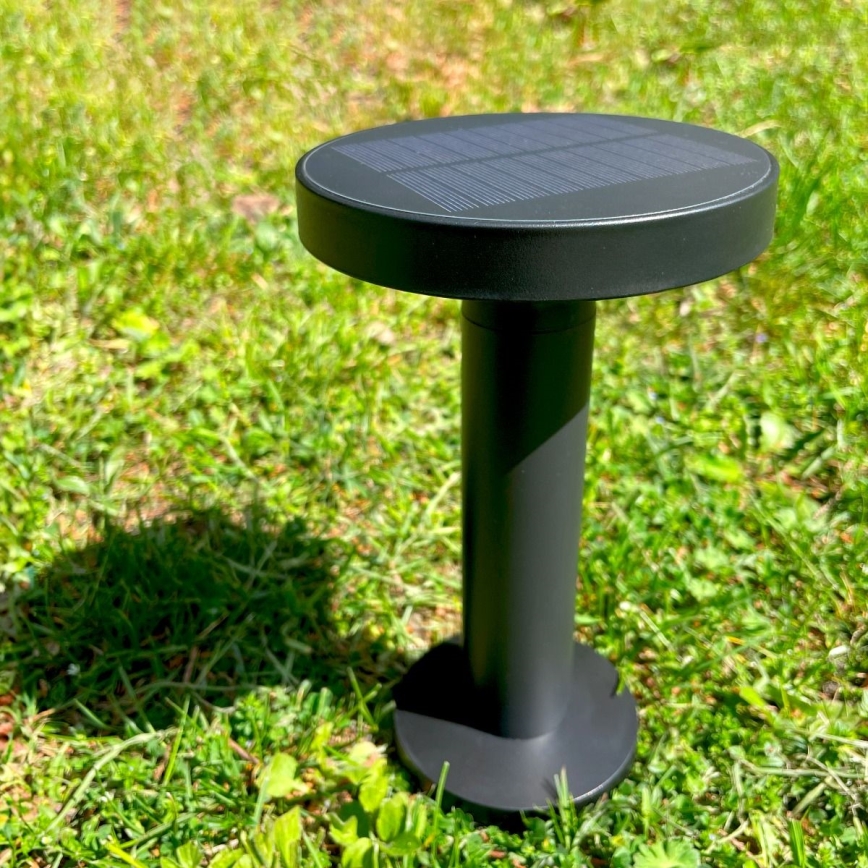 Zuma Line - LED Hämardatav päikesepaneeliga laetav laualamp LED/2W/2000 mAh IP44 must