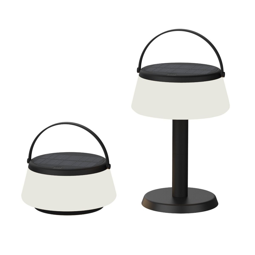Zuma Line - LED Hämardatav päikesepaneeliga laetav laualamp LED/2,2W/2000 mAh IP44 must