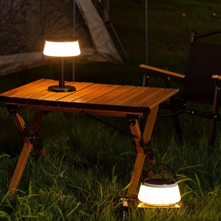Zuma Line - LED Hämardatav päikesepaneeliga laetav laualamp LED/2,2W/2000 mAh IP44 must