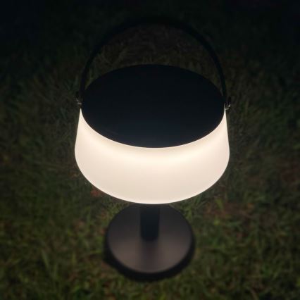 Zuma Line - LED Hämardatav päikesepaneeliga laetav laualamp LED/2,2W/2000 mAh IP44 must