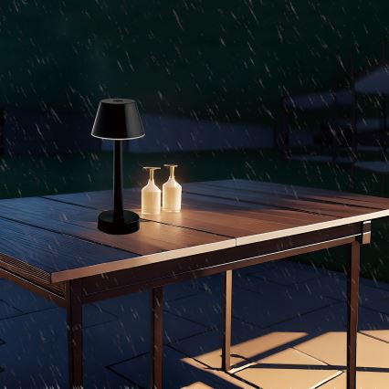 Zuma Line - LED RGBW Hämardatav laetav laualamp LED/0,7W/1300 mAh IP44 must