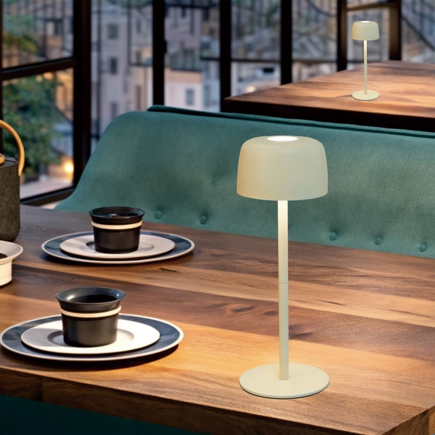 Zuma Line - LED Hämardatav laetav laualamp LED/2W/1200 mAh IP44 kreemikas