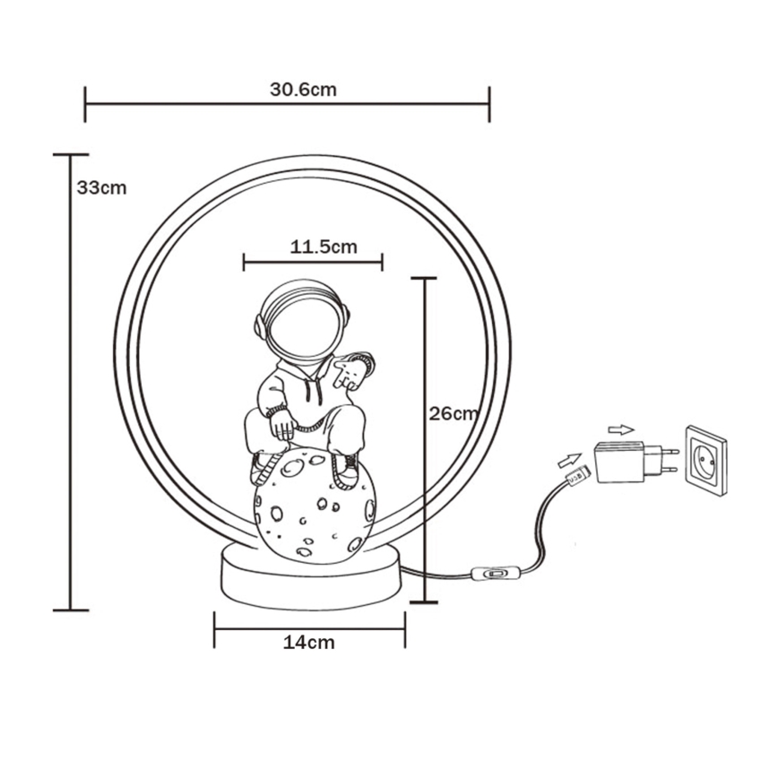 Zuma Line - LED Laualamp LED/4W/5V must