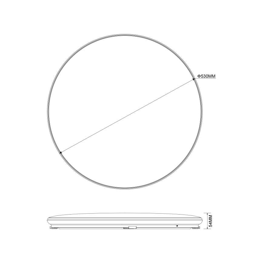Zuma Line - LED Hämardatav laevalgusti OMAR LED/48W/230V d. 53 cm kuldne