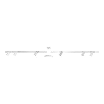 Zuma Line - Kohtvalgusti rööbassüsteemile 6xGU10/10W/230V valge + rööpa tarvikud