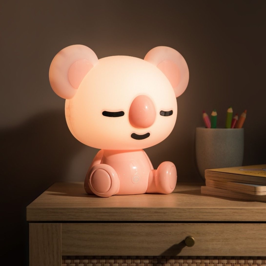 Zuma Line - LED Hämardatav children's puutetundlik laualamp LED/3W/230V koaala roosa