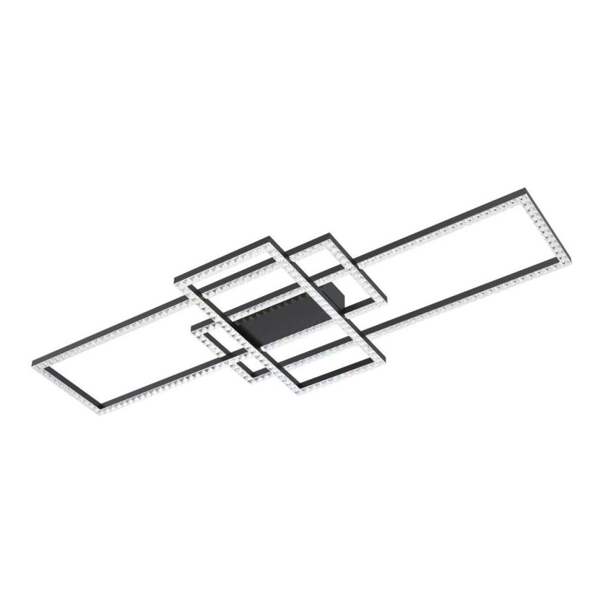 Zuma Line - LED Hämardatav kristallist laevalgusti LED/52W/230V 2700-6000K must + kaugjuhtimispult