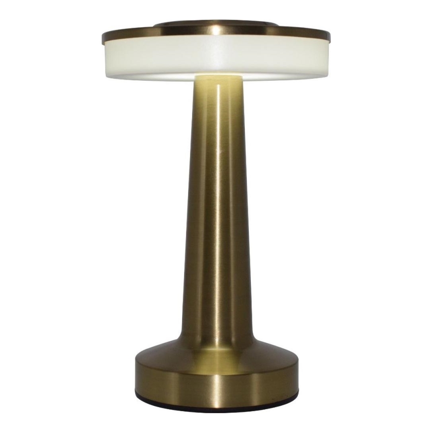 Zuma Line - LED Hämardatav laetav laualamp LED/2,5W/1200 mAh 3000/4000/6000K kuldne