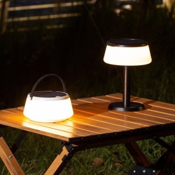 Zuma Line - LED Hämardatav päikesepaneeliga laetav laualamp LED/2,2W/2000 mAh IP44 must
