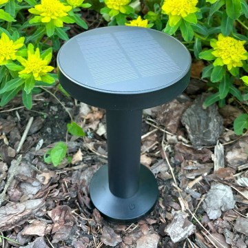 Zuma Line - LED Hämardatav päikesepaneeliga laetav laualamp LED/2W/2000 mAh IP44 must