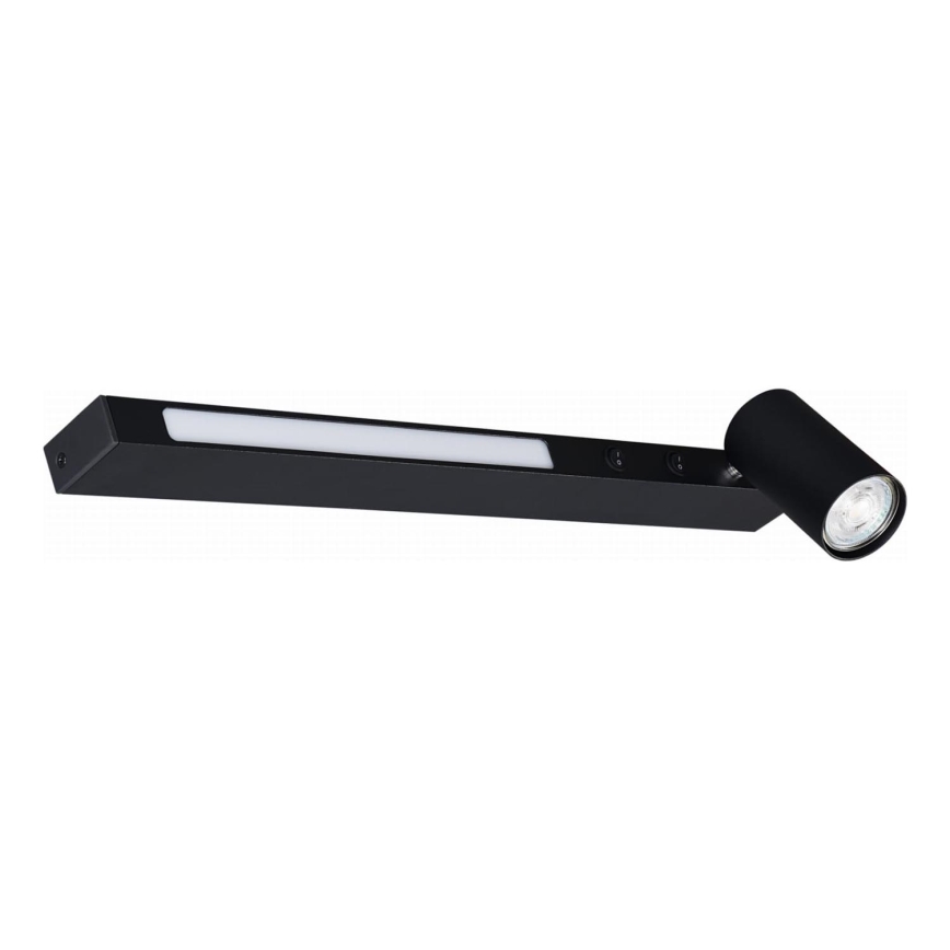 Zuma Line - LED Kohtvalgusti seinale 1xGU10/5W/230V + LED/8W must