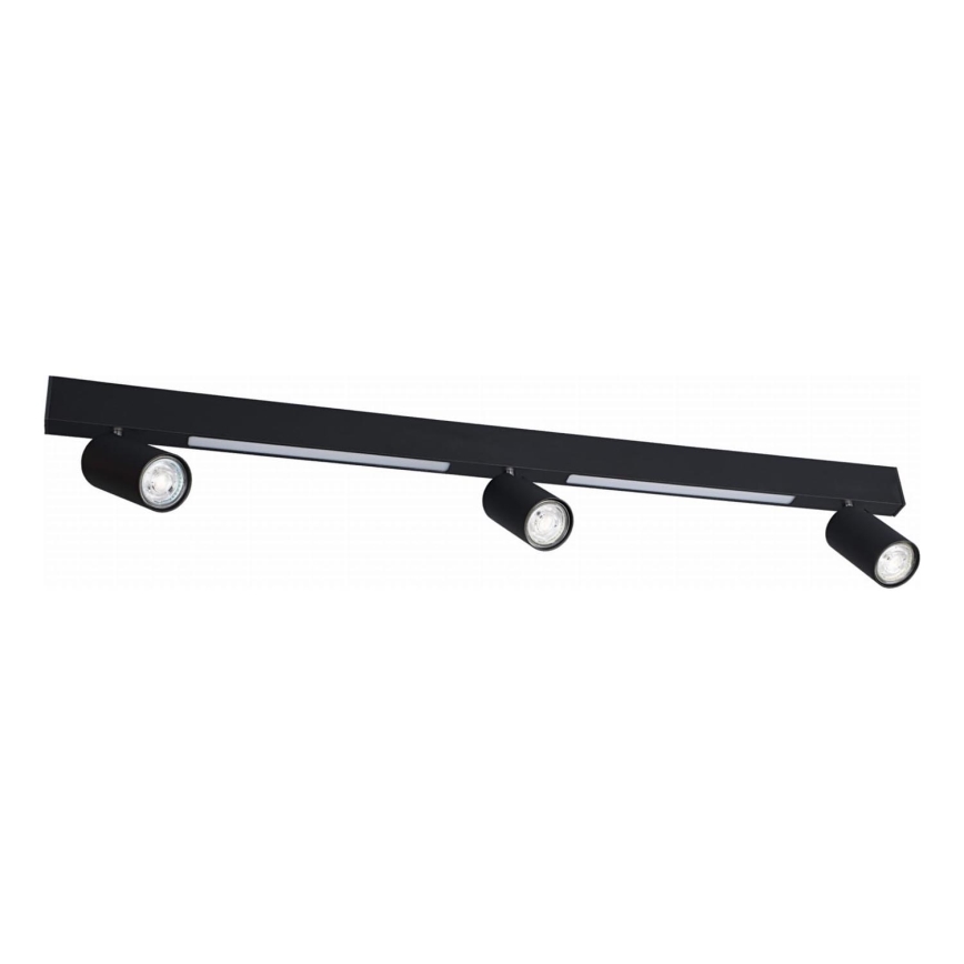 Zuma Line - LED Kohtvalgusti seinale 3xGU10/5W/230V + 2xLED/8W must