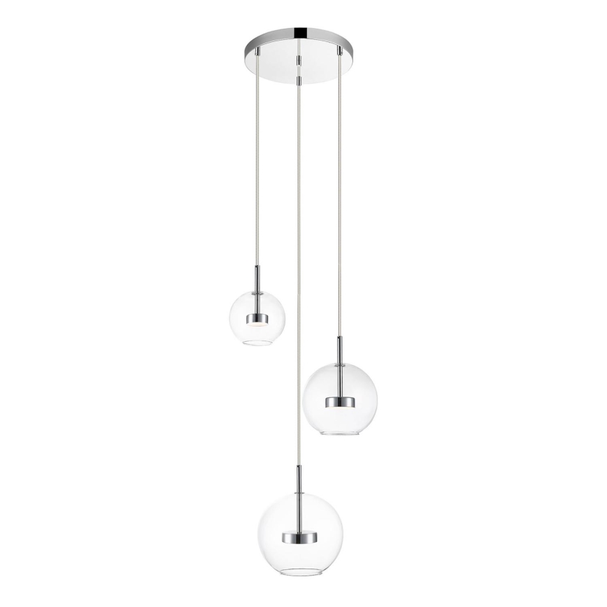 Zuma Line - LED Lühter 3xLED/5W/230V läikiv kroom