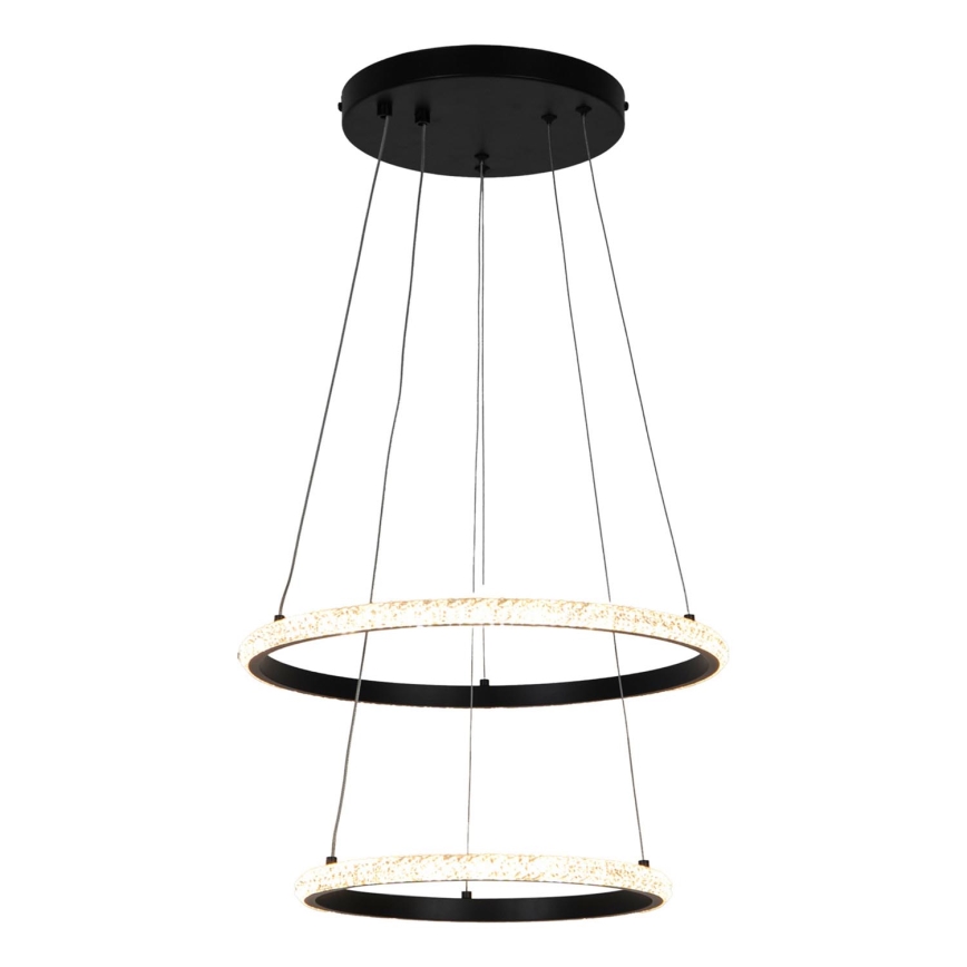 Zuma Line - LED Lühter RIDE LED/22W/230V + LED/14W d. 41 cm must