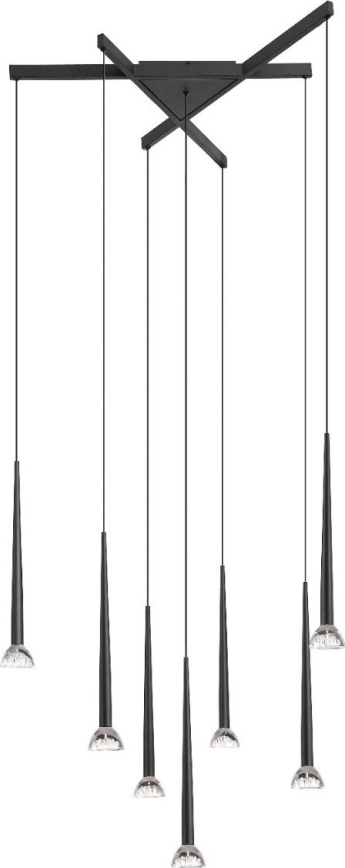 Zuma Line - LED-lühter riputuskaabliga 7xLED/6W/230V must