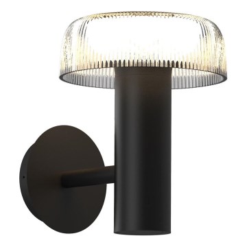 Zuma Line - LED Päikesepaneeliga seinavalgusti LED/2,5W/2000 mAh IP44 must