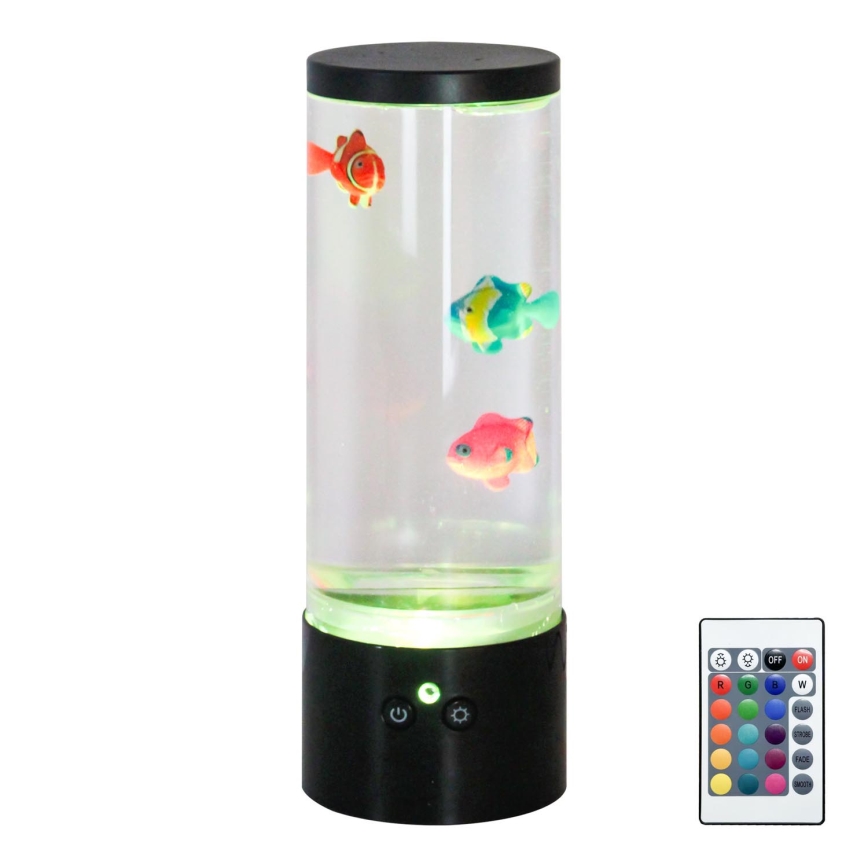 Zuma Line - LED RGB Hämardatav laualamp LED/1W/5V/3xAA + kaugjuhtimispult