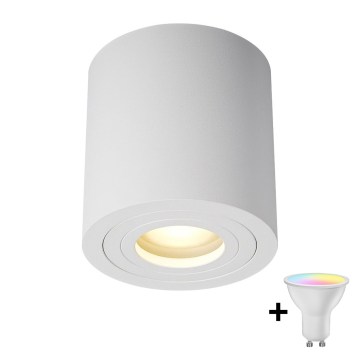 Zuma Line - LED RGBW hämardatav vannitoa punktvalgusti 1xGU10/4,8W/230V IP44 valge + kaugjuhtimispult
