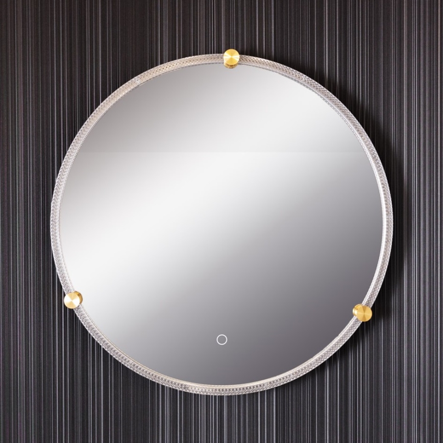 Zuma Line - LED Vannituba seinapeegel tagatulega LED/24W/230V 3000/4000/6000K d. 60 cm IP44 läbipaistev/kuldne