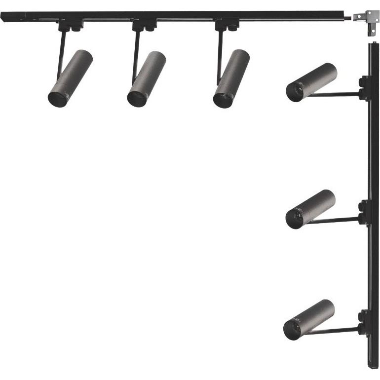 Zuma Line - Liistisüsteemi suunavalgusti 6xGU10/35W/230V must