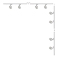 Zuma Line - Liistvalgusti 8xGU10/15W/230V valge