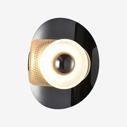 Zuma Line - LED seinavalgusti LED/8W/230V must/suitsutatud must