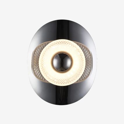 Zuma Line - LED seinavalgusti LED/8W/230V must/suitsutatud must