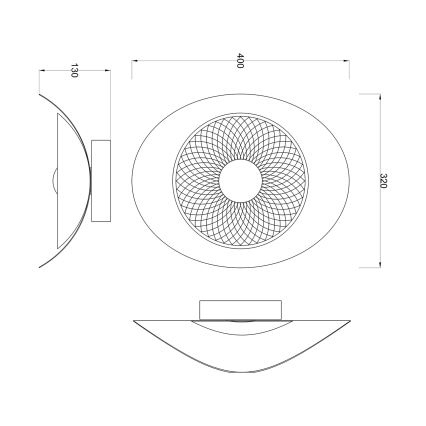 Zuma Line - LED seinavalgusti LED/8W/230V must/suitsutatud must