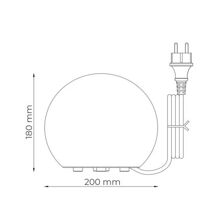 Zuma Line - Välisvalgusti 1xE27/10W/230V Ø 20 cm IP44