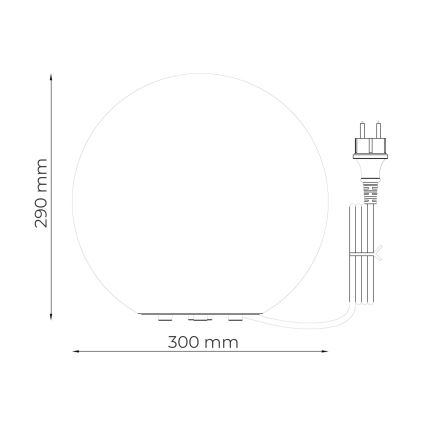 Zuma Line - välisvalgusti 1xE27/15W/230V läbimõõt 30 cm IP44