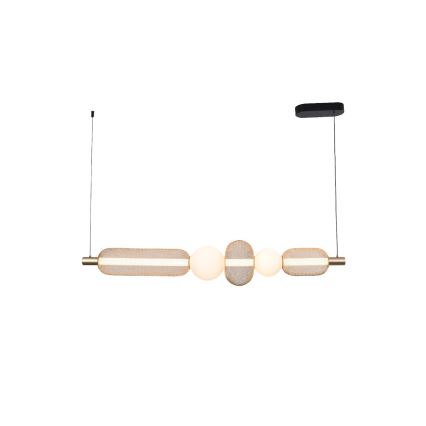 Zuma Line - LED hämardatav kaabliga riputatav lühter LED/27W/230V 3000-5700K kuldne + kaugjuhtimispult