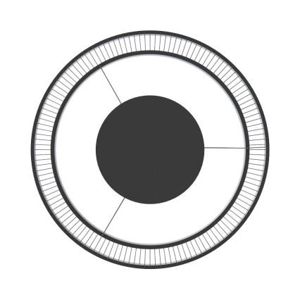 Zuma Line - LED Hämardatav lühter LED/53W/230V 2700-6000K must + kaugjuhtimispult