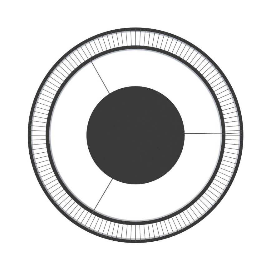 Zuma Line - LED Hämardatav lühter LED/53W/230V 2700-6000K must + kaugjuhtimispult