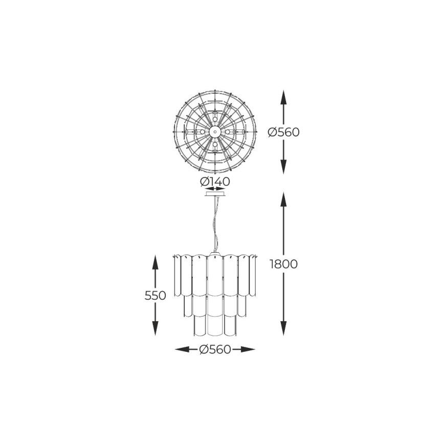 Zuma Line - Lühter 14xE14/40W/230V must