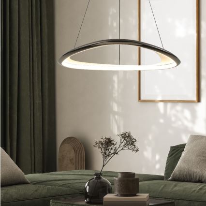 Zuma Line - LED Hämardatav lühter LED/34W/230V 3000K must läikiv kroom