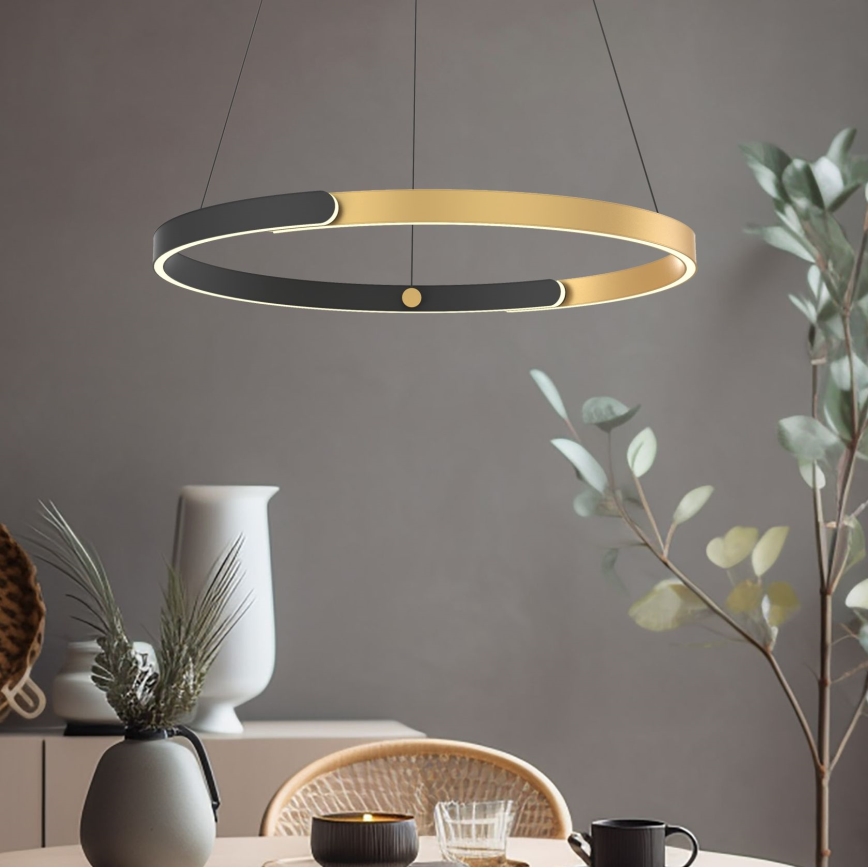 Zuma Line - LED Hämardatav lühter LED/30W/230V must/kuldne