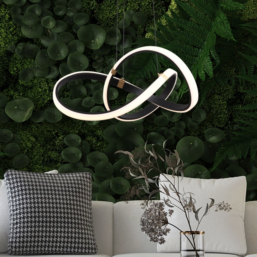Zuma Line - LED Hämardatav lühter LED/44W/230V must/kuldne