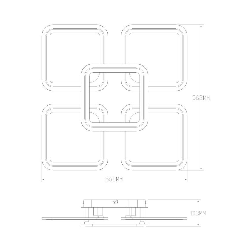 Zuma Line - LED Hämardatav laevalgusti LED/55W/230V 3000-6000K valge + kaugjuhtimispult