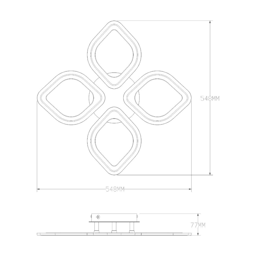 Zuma Line - LED Hämardatav laevalgusti LED/30W/230V 3000-6000K valge + kaugjuhtimispult