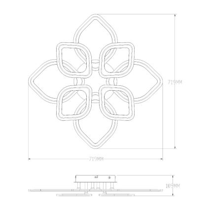 Zuma Line - LED Hämardatav laevalgusti LED/75W/230V 3000-6000K must + kaugjuhtimispult