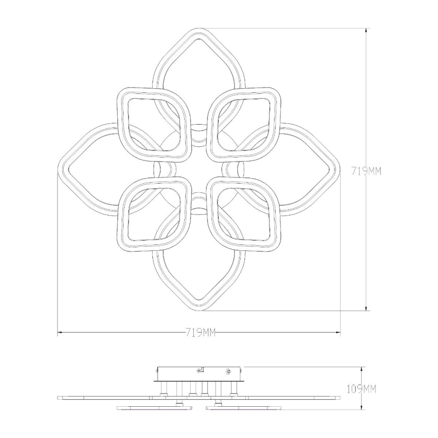 Zuma Line - LED Hämardatav laevalgusti LED/75W/230V 3000-6000K valge + kaugjuhtimispult