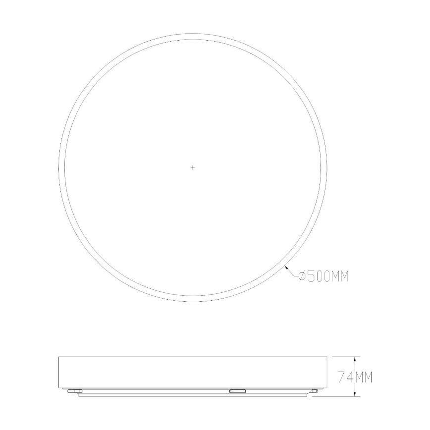 Zuma Line - LED Hämardatav laevalgusti vannituppa LED/50W/230V 3000-6000K d. 50 cm IP44 kuldne + kaugjuhtimispult