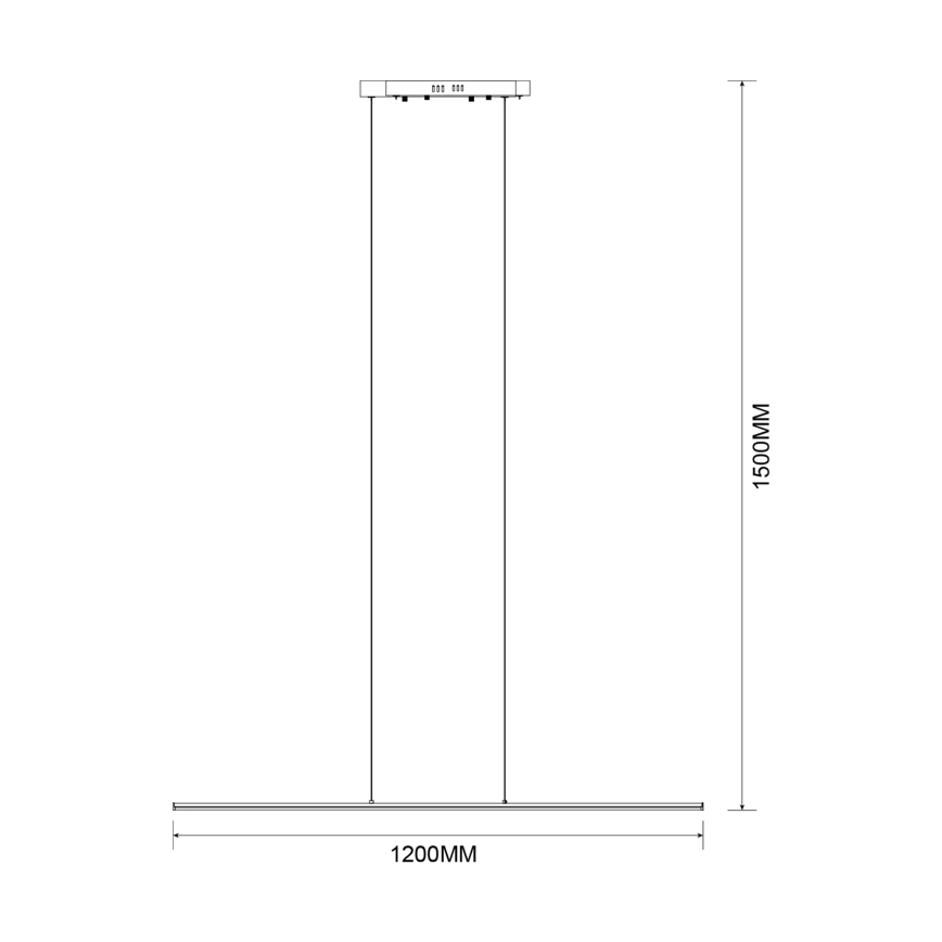 Zuma Line - LED-rippvalgusti kaablil LED/20W/230V must